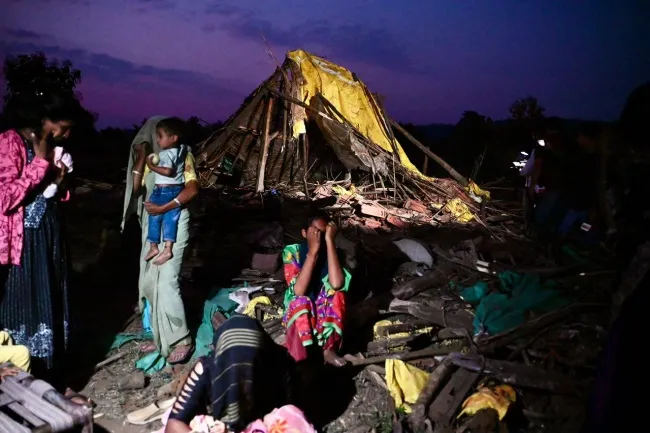 shr tribal hut demolished 85474