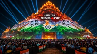 यह आयोजन आधुनिक तकनीक और देशभक्ति का अनूठा संगम होगा, जो श्रद्धालुओं के लिए विशेष आकर्षण का केंद्र बनेगा और एक बार में 5,000 लोग इसे देख सकेंगे।