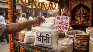 त्योहारों में बढ़ी महंगाई की मार, वाराणसी में चीनी 62 रुपये किलो, अन्य खाद्य वस्तुएं भी महंगी।