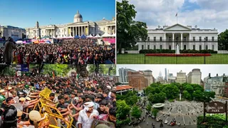 दुनिया के बड़े शहरों में भी हैं प्रमुख प्रदर्शन स्थल