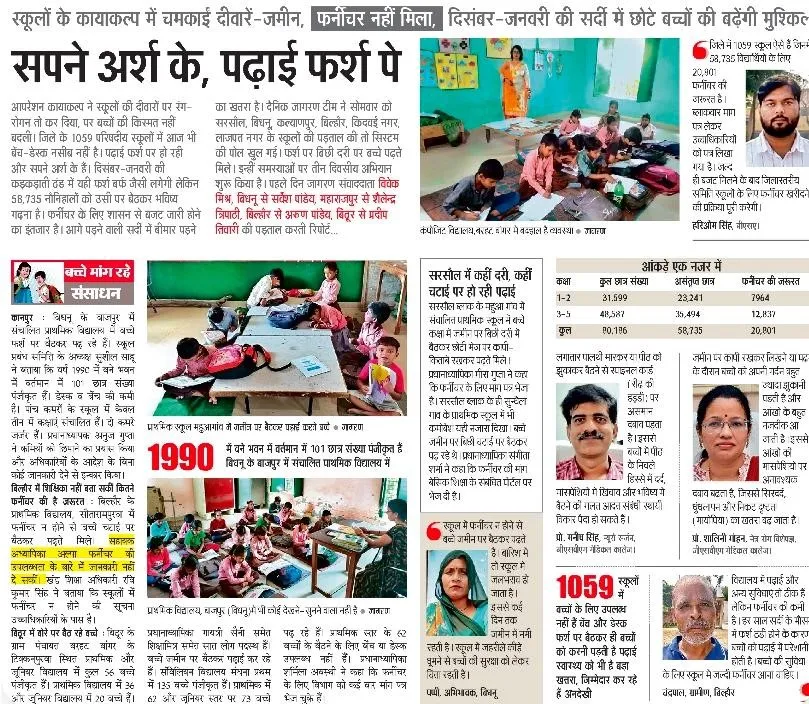 Kanpur Schools Await Furniture Budget 
