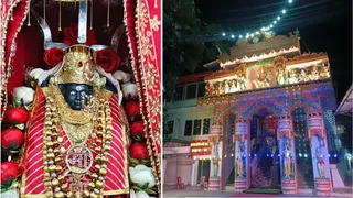 चंबा का भलेई माता मंदिर व प्रतिमा।