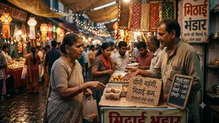 दीपावली पर महंगाई का असर: चीनी सहित मिठाइयों के दाम बढ़े, त्योहार की मिठास हुई फीकी।
