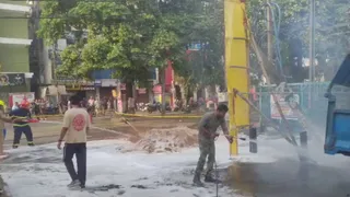 कटक में केबल बिछाने के दौरान फटी गैस पाइपलाइन