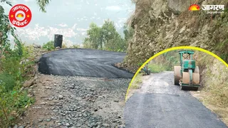 अब सड़क मार्ग को पक्का किया जा रहा है (दैनिक जागरण)