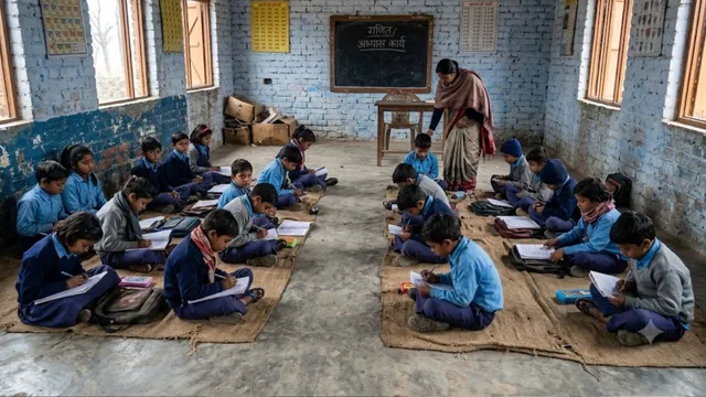 जालौन: नवाचार बढ़े पर आज भी कमर झुकाकर पढ़ रहे 62 हजार बच्चे, 933 स्कूलों में अब भी है फर्नीचर की कमी
