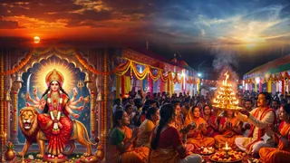 'करे भगत हो आरती माई दोई बिरिया' भजन का रहस्य (Picture Credit: AI Generated)