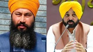 परविंदर सिंह झोटा की फाइल फोटो और सीएम भगवंत मान।
