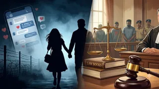 प्रेमजाल में फंसाकर बांग्लादेशी किशोरी की तस्करी (यह तस्वीर AI की मदद से बनाई गई है।)