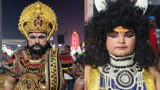 'राम' मीटिंग तो 'सीता' निपटा रही थीं होमवर्क, 'रावण' भी बिजनेस में व्यस्त; नोएडा रामलीला के बैकस्टेज का दिलचस्प नजारा

