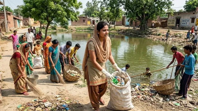 सीतापुर की उपासना की अनूठी पहल, कूड़े से कराहते तालाबों को दिलाई नई जिंदगी; स्वच्छता और जल संरक्षण का छेड़ा अभियान
