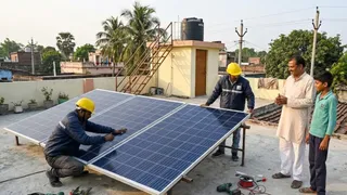 मात्र ₹10 हजार में लगेगा 2 KW का सोलर पैनल (एआई जेनरेटेड तस्वीर)