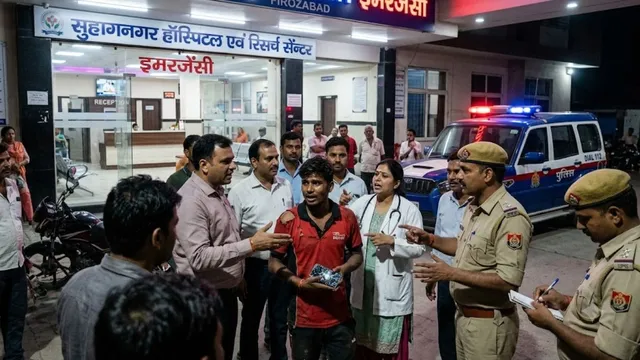 फिरोजाबाद: ब्लिंकिट डिलीवरी ब्वाॅय से महिला डाक्टर ने की अभद्रता, स्टाफ ने पकड़कर पीटा