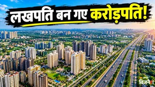 नोएडा एक्सप्रेसवे पर घर खरीदने वालों की हो गई बल्ले-बल्ले! (ai photo)