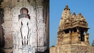 खजुराहो स्थित जावरी मंदिर में विष्णु प्रतिमा का सिर मिला। फोटो: आर्काइव