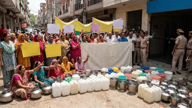 दिल्ली: यादव नगर के 1000 घरों में 3 दिन से पानी की आपूर्ति ठप, आंखें मूंदे बैठे जल बोर्ड के अधिकारी
