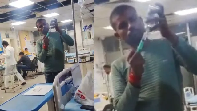 नोएडा में चाइल्ड PGI की इमरजेंसी में 'डाॅक्टर' फरमाते रहे आराम, मजबूर पिता को सिरिंज में खुद भरनी पड़ी दवा
