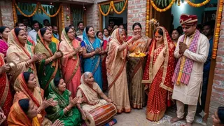 नई दुल्हन के स्वागत में गाया जाता है ये लोकगीत (AI Generated Image)