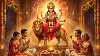 आज होगी मां कात्यायनी की पूजा-अर्चना, विवाह संबंधी बाधाएं होंगी दूर (AI Generated Image)