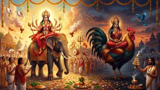 17 को खुलेगा माता का पट, 18 को महाष्टमी; 19 को होगा हवन और कन्या पूजन (AI Generated Image)