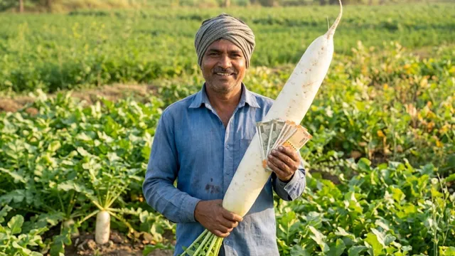 हाइब्रिड बीज से दोगुनी बड़ी हो गई मूली, कंपनी अब किसान को देगी ₹50,000 का हर्जाना
