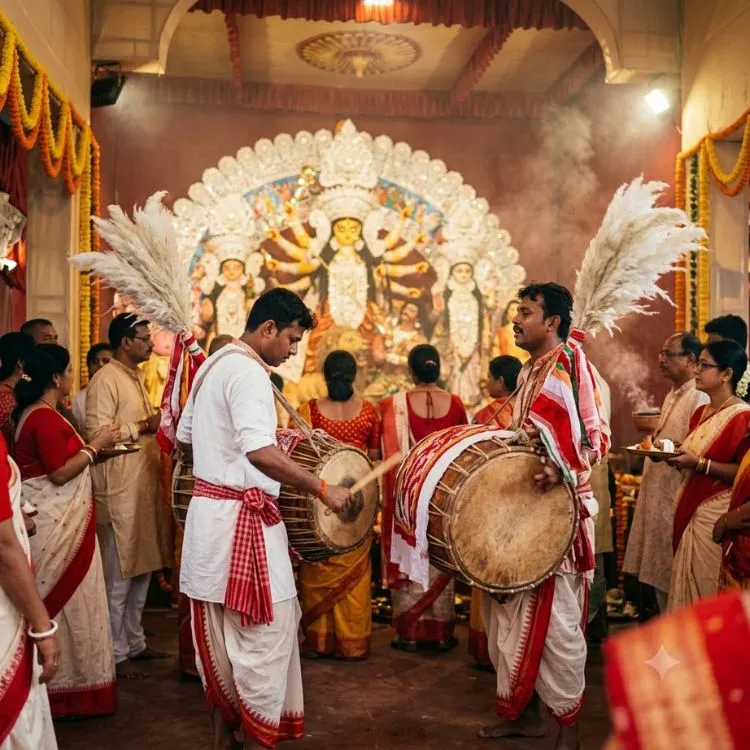 Why is Dhak Played in Durga Puja