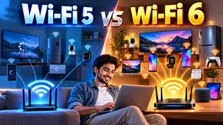Wi-Fi 5 और Wi-Fi 6 को समझें। Photo- ChatGPT.