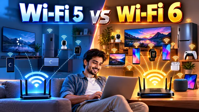गेमिंग और 4K स्ट्रीमिंग के लिए कौन सा वाई-फाई है बेस्ट? Wi-Fi 5 और Wi-Fi 6 में समझें अंतर