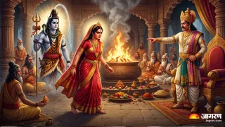 भगवान शिव और माता सती की प्रेम गाथा । (Picture Credit- AI Generated)
