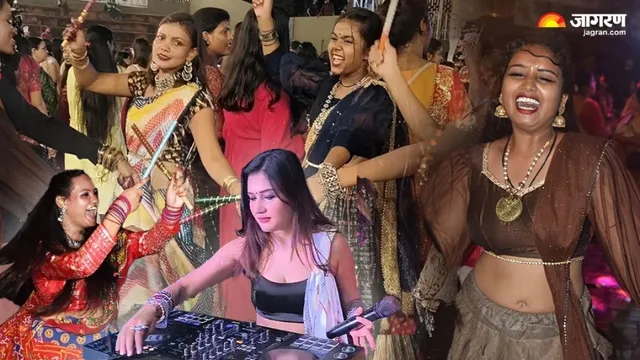 डांडिया नाइट में झूमा भागलपुर: DJ की धुन पर गरबा और बिहार के 'झिझिया' डांस ने जीता दिल
