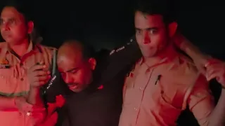 मुठभेड़ के बाद गिरफ्तार इरशाद उर्फ गंजा।