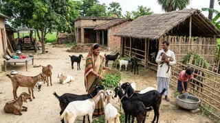 बकरीपालन से मजबूत होगी ग्रामीण अर्थव्यवस्था (एआई जेनरेटेड तस्वीर)