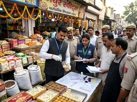 रेवाड़ी में त्योहारों पर खाद्य पदार्थों में मिलावट रोकने के लिए जांच ( एआई इमेज )