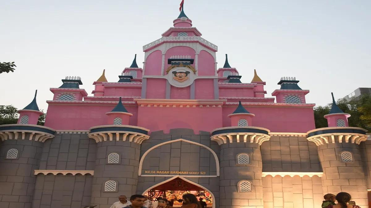 Durga Puja Pandal at Neta Nagar Prayagraj