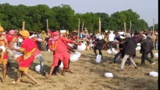 कौशांबी के दारानगर का ऐतिहासिक कुप्पी युद्ध, जिसमें श्रीराम-रावण की सेना लड़ती है। जागरण आर्काइव