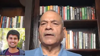 उत्तर प्रदेश के पूर्व डीजीपी डॉ. विक्रम सिंह , (यूट्यूबर ध्रुव राठी)
