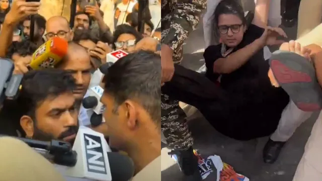 अभिजीत दीपके-नेहा बोरा हिरासत में, कनॉट प्लेस पर दिल्ली पुलिस का सख्त पहरा; लेफ्ट संगठनों ने निकाला तिरंगा मार्च