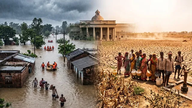 आईआईटी रुड़की की शोध ने बढ़ाई चिंता, भारत के जिलों में बाढ़ और सूखे का दोहरा खतरा बढ़ा