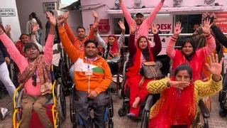 मां वैष्णो के दर्शन और सुविधाओं से खिले दिव्यांग श्रद्धालुओं के चेहरे।