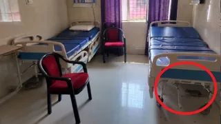वाराणसी डीडीयू अस्पताल के प्राइवेट वार्ड में अव्यवस्था, चूहों का आतंक और खराब सुविधाएं।