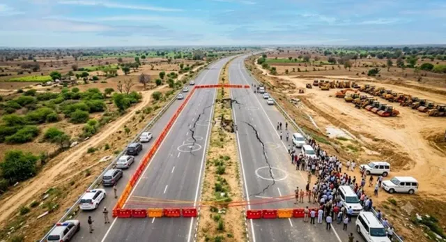 राम वन गमन मार्ग में आई दरारों पर एक्सईएन हो चुके हैं निलंबित, एसई को चेतावनी