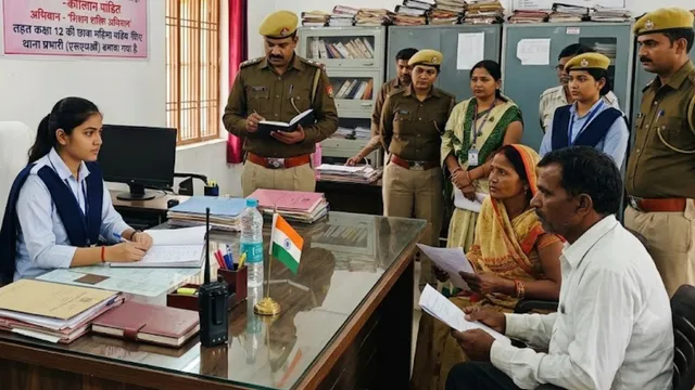 मिशन शक्ति: संतकबीर नगर में एक दिन की थाना प्रभारी बनीं छात्रा महिमा, सुनीं फरियादियों की समस्याएं

