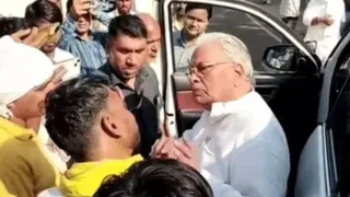 ओबीसी आरक्षण पर प्रदर्शन के दौरान बवाल। (सौजन्य- इंटरनेट मीडिया)