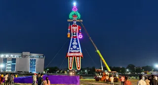पंचकूला के शालीमार ग्राउंड में 221 फीट ऊंचा रावण का पुतला आकर्षण का केंद्र रहेगा।