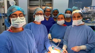 एम्स के डॉक्टरों ने महज 90 मिनट में कीहोल सर्जरी से निकाला गर्भाशय। जागरण