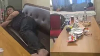 पोस्टमार्टम हाउस में डॉक्टर की दारू पार्टी।