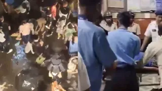 कोलकाता के चोरबगान दुर्गा पूजा पंडाल में भगदड़।