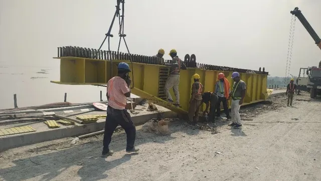 विक्रमशिला सेतु मरम्मत में तेजी! दिल्ली की मंगलम फर्म ने खींचा खाका, UP ब्रिज निगम की डिजाइन पर असेंबल होंगे गर्डर