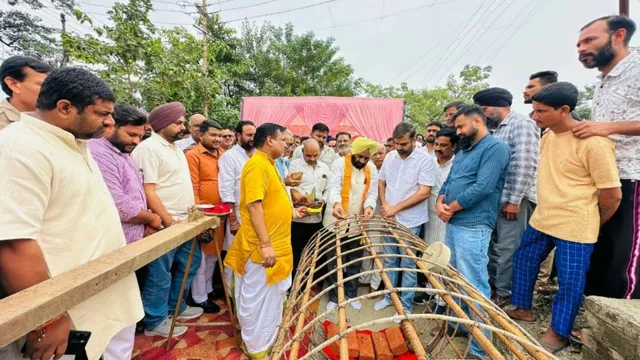 रामपुर में 22.34 करोड़ से भाखड़ा डैम पर बनेगा नया पुल, कृषि राज्यमंत्री ने किया भूमि पूजन