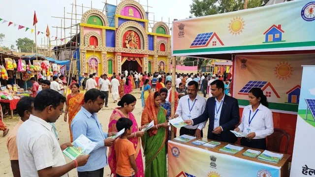 बक्सर में पूजा पंडालों में दी जाएगी 'पीएम सूर्य घर मुफ़्त बिजली योजना' की जानकारी, जारी हुआ हेल्पलाइन नंबर
